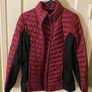 Burgundy Puffer Jacket